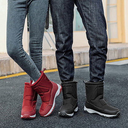 [Cadeau d'Hiver] Bottes de Neige Chaudes Doublées en Fausse Laine Imperméables Anti-dérapantes