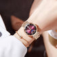 Montre Étoile et Lune à La Mode pour Femmes