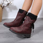 Bottes Chaudes à Pieds Larges Pour Femmes, Automne Et Hiver